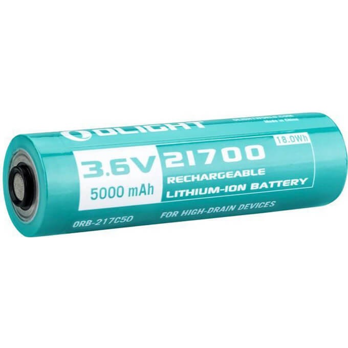 Аккумулятор Li-ion OLIGHT 21700 3,7 В 5000 mAh ORB-217C50