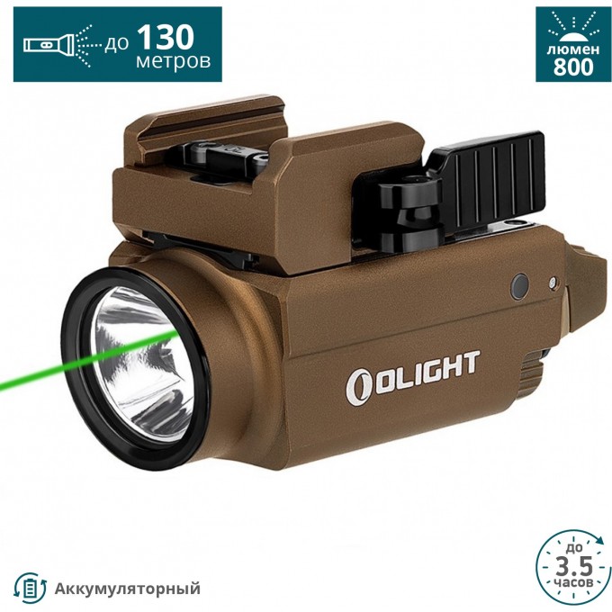 Пистолетный фонарь OLIGHT BALDR S DESERT TAN 123176