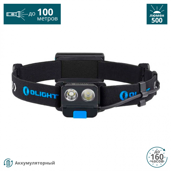 Фонарь OLIGHT (+АКБ И USB ЗУ) H16 WAVE