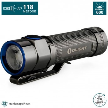 Фонарь OLIGHT S1A SS STAINLESS STEEL СТАЛЬ